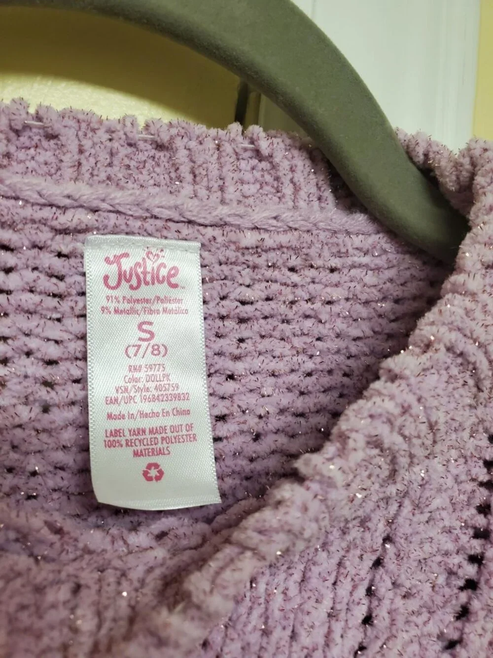 Justice girl size